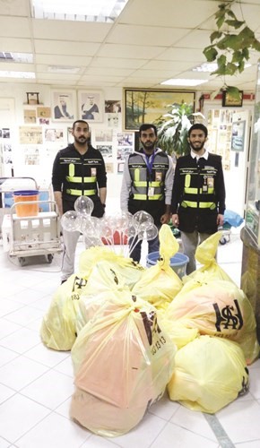 مصادرة كميات من البالونات﻿