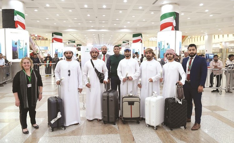 جانب من استقبال القادمين﻿