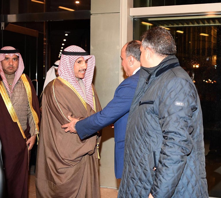 الغانم يصل الى الاردن للمشاركة بأعمال مؤتمر الاتحاد البرلماني العربي
