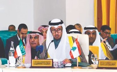 المستشار د. فهد العفاسي يلقي كلمة الكويت في اجتماع وزراء الداخلية العرب﻿