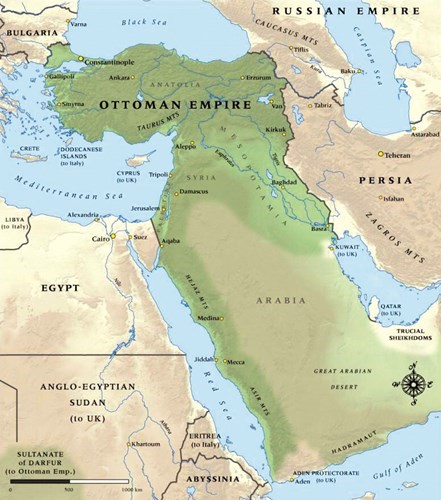 الدولة العثمانية سنة ١٩١٤﻿