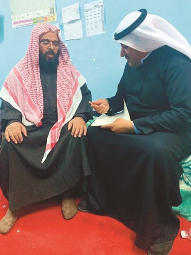 والد الطفل المجني عليه متحدثا للزميل محمد الدشيش﻿