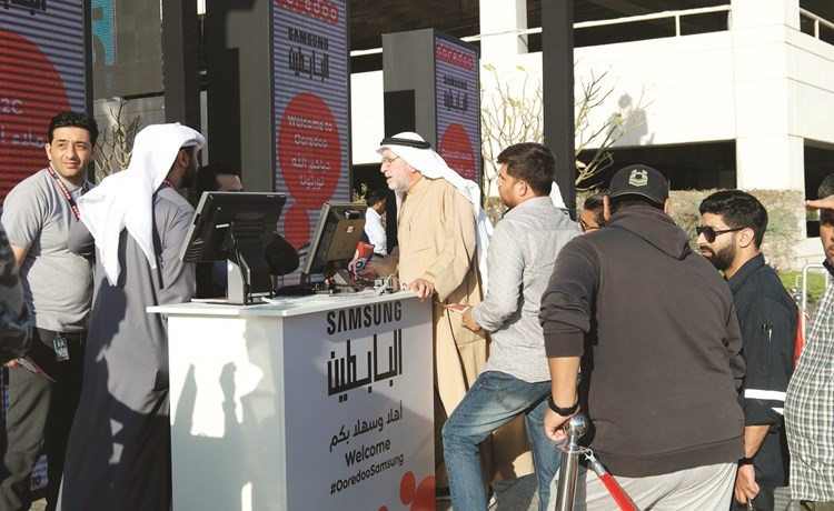 خلال حفل اطلاق أجهزة Samsung S10﻿