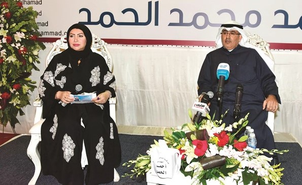 مرشح الدائرة الثانية م.أحمد الحمد خلال الندوة﻿