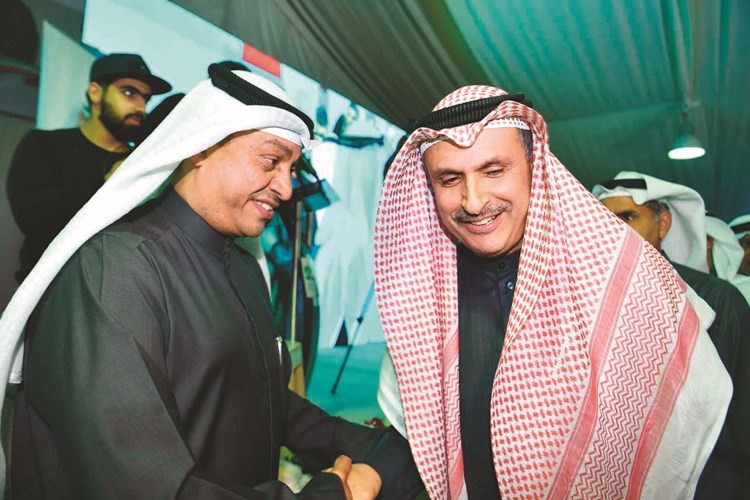 عصام الصقر يبارك للمطر افتتاح مقره﻿