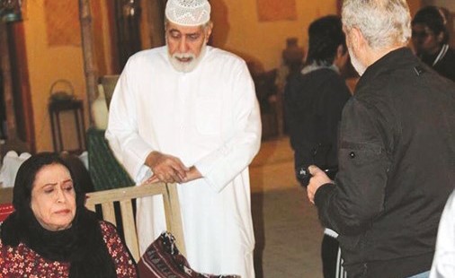 أحمد الجسمي في مشهد مع حياة الفهد في مسلسل حدود الشر﻿