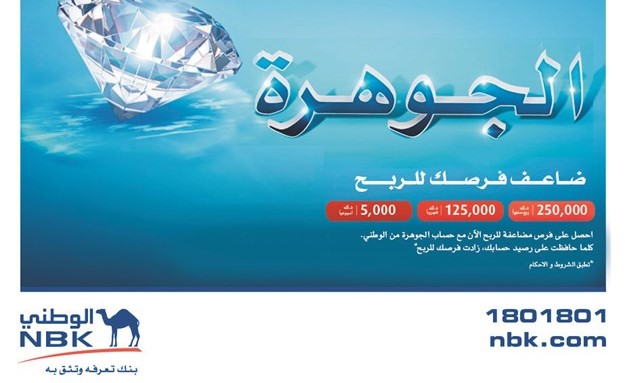«الوطني» يعلن الفائزين في سحب الجوهرة الشهري وحملة تحويل الراتب لـ 2018