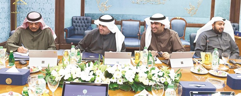الشيخ صباح الخالد وأنس الصالح وخالد الروضان والشيخ د.باسل الصباح ﻿