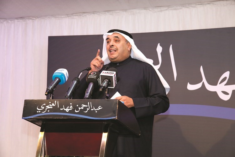 مرشح الدائرة الثانية النائب السابق عبدالرحمن العنجري مخاطبا الحضور﻿