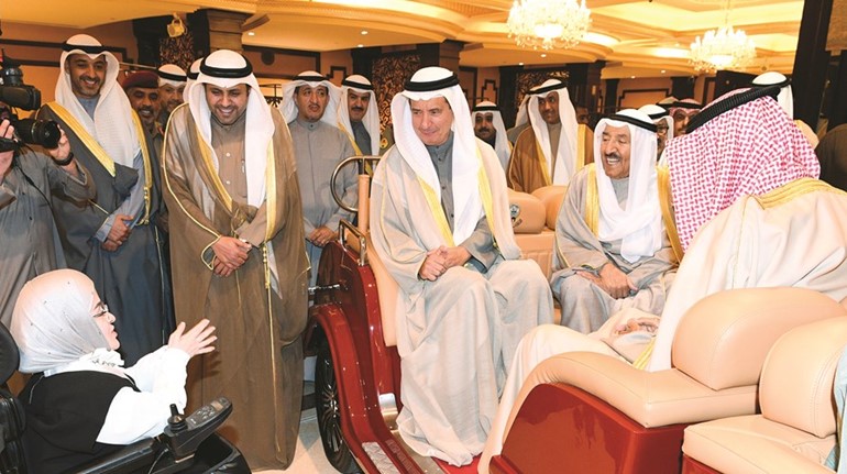 حديث باسم بين صاحب السمو وسارة المرهون﻿