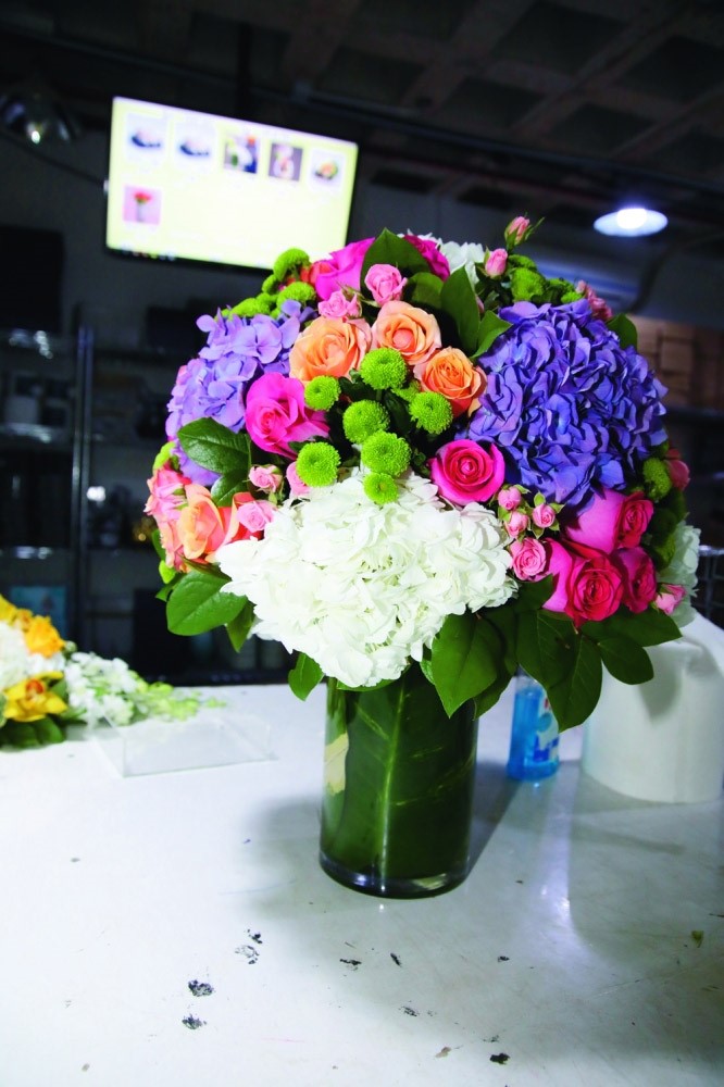 إحدى باقات الورود من «FLOWARD»