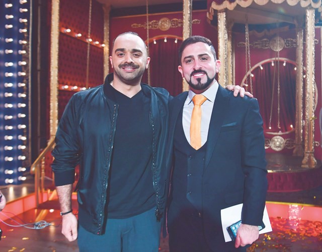 حمد قلم مع الزميل محمد بسام الحسيني	﻿