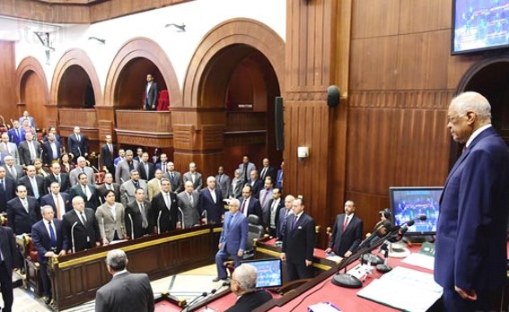جانب من جلسة استماع تعديل الدستور في مجلس النواب أمس﻿
