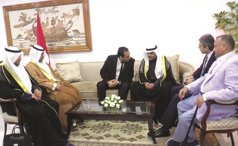 محمد الجبري لدى وصوله إلى تونس﻿