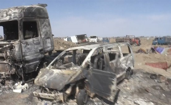 مخلفات لتنظيم "داعش" بعد طرده من آخر جيب في سوريا