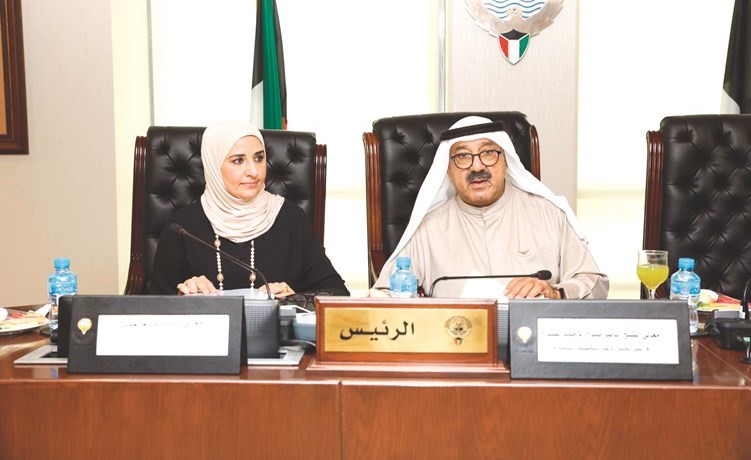 الشيخ ناصر صباح الأحمد مترئسا الاجتماع السادس للمجلس خلال دور الانعقاد الثاني لسنة 2019﻿