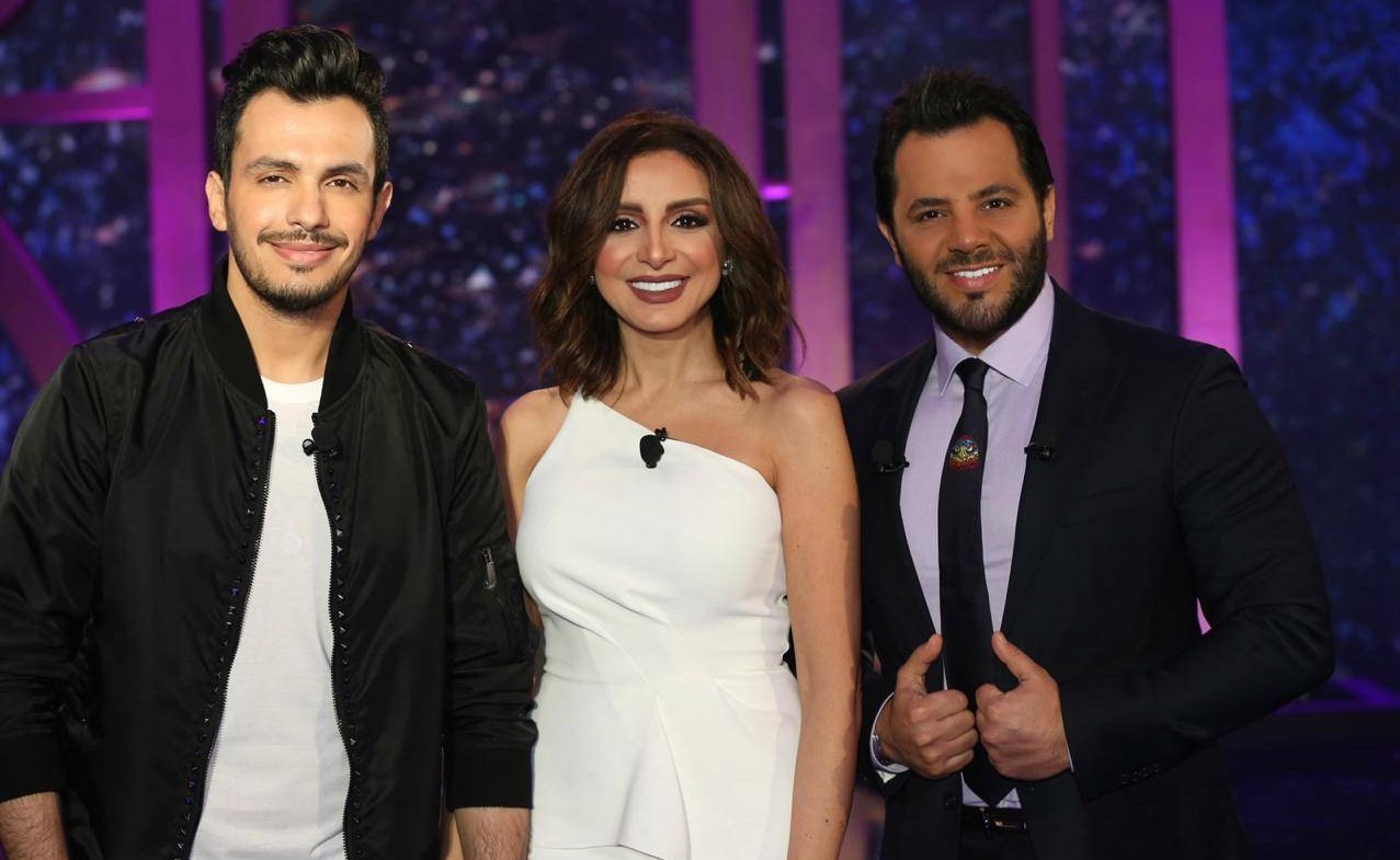 بالفيديو.. اول ظهور تلفزيوني لأنغام وزوجها في برنامج مع نيشان