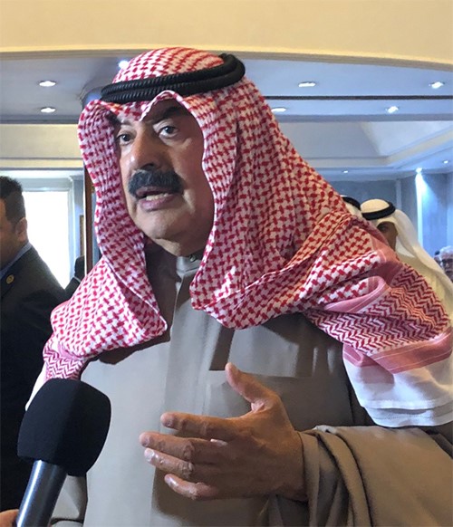 نائب وزير الخارجية خالد الجارالله خلال تصريح في ختام جولة مباحثات عقدها مع مسؤولين عراقيين