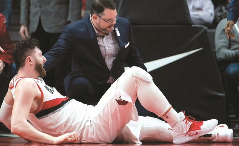 إصابة خطيرة  لنجم بورتلاند نوركيتش في الـ «NBA»