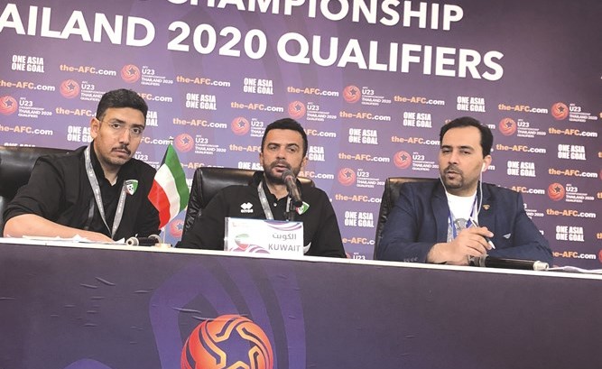 مدرب منتخبنا الأولمبي الكرواتي دينكو جيليتش خلال المؤتمر الصحافي﻿