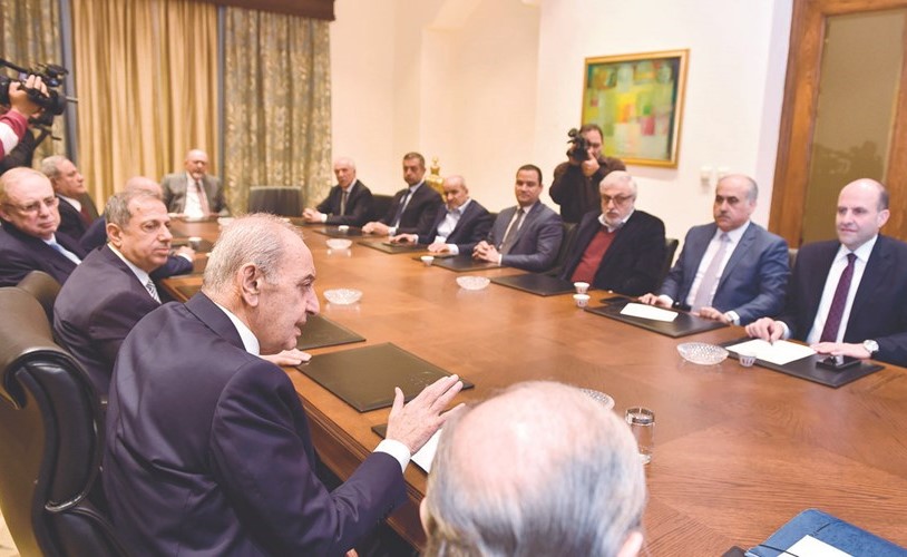 رئيس مجلس النواب نبيه بري في لقاء الاربعاء النيابي في عين التينة -(محمود الطويل)﻿