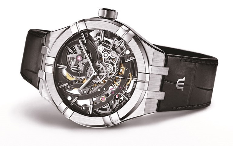 «الصالون الأزرق» يطرح الساعة Aikon Automatic Skeleton من «موريس لاكروا»