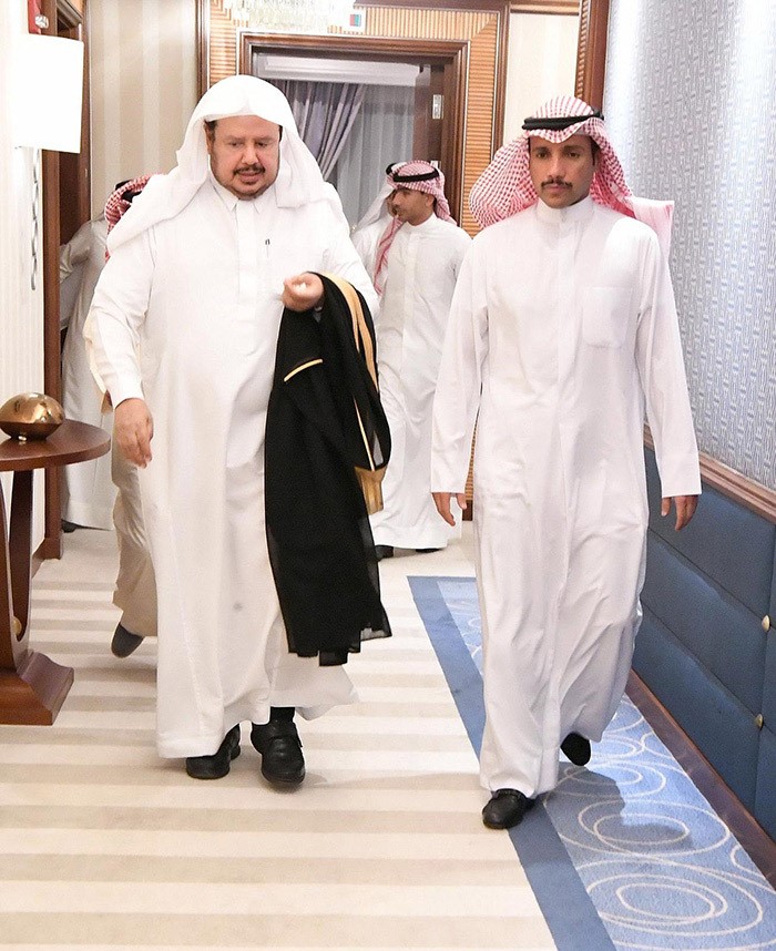 الغانم يلتقي في جدة رئيس مجلس الشورى السعودي