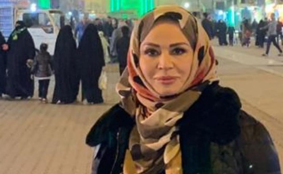 بالفيديو.. أول تعليق من إلهام شاهين على ارتدائها الحجاب امام ضريح الامام موسى الكاظم في العراق