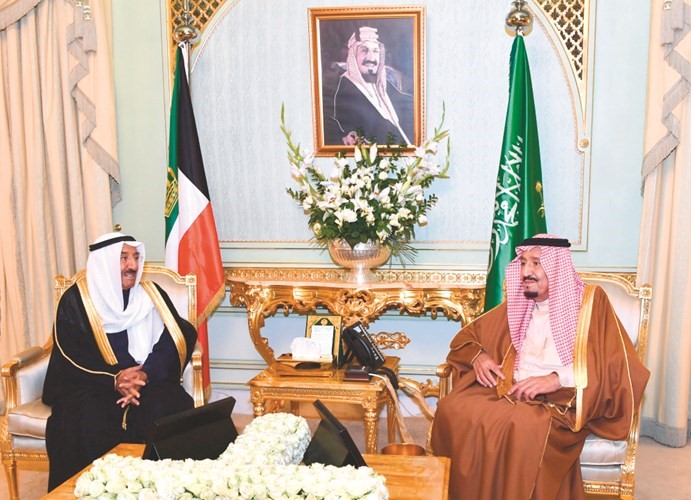  حديث بين صاحب السمو الأمير وخادم الحرمين الشريفين﻿