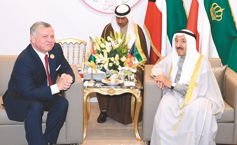 صاحب السمو الامير مستقبلا العاهل الأردني الملك عبدالله الثاني ﻿