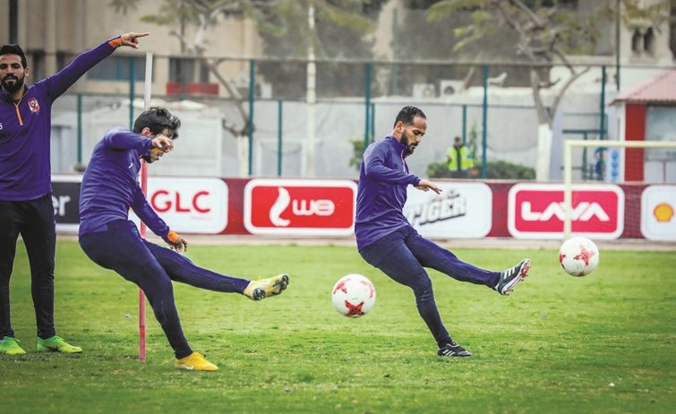 تدريبات جادة للاهلي استعدادا لمواجهة الاتحاد السكندري﻿