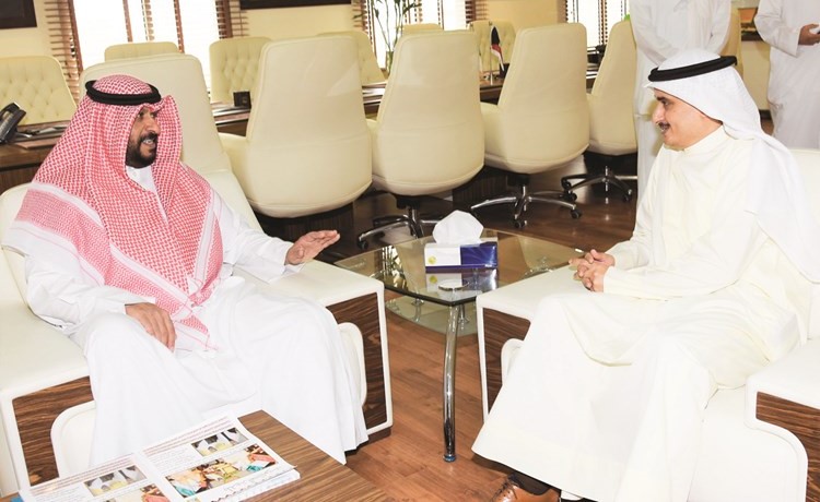 م.أحمد المنفوحي مستقبلا الشيخ طلال الخالد ﻿