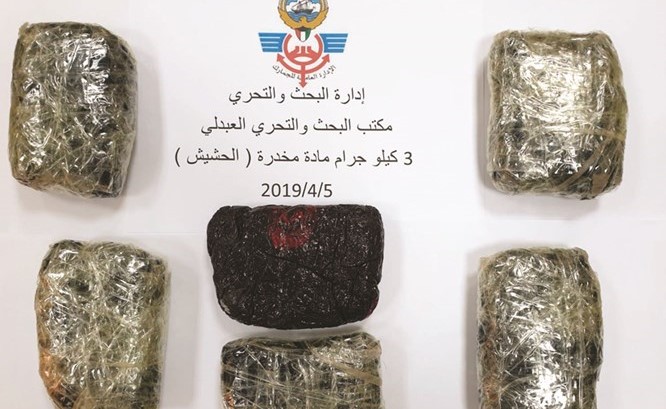الحشيش المضبوط في جمرك العبدلي﻿