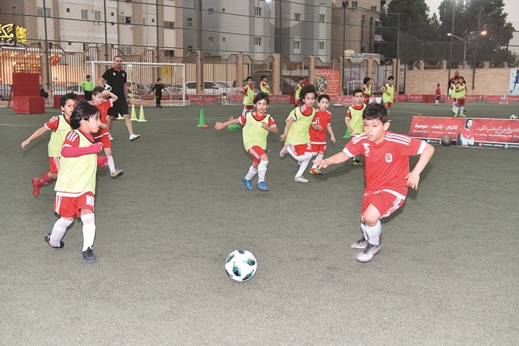 مواهب أكاديمية الأهلي يستعرضون مهاراتهم﻿