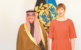 السفير نجيب البدر يسلم الى رئيسة إستونيا اوراق اعتماده سفيرا فوق العادة ومفوضا غير مقيم في تالين ﻿