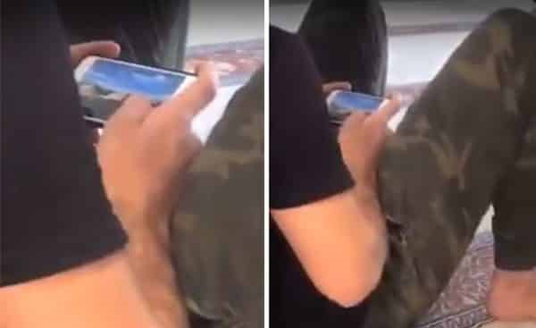 بالفيديو.. يلعب "ببجي" في المسجد