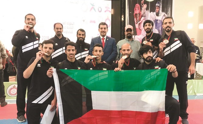 منتخب الكويت للتايكوندو المشارك في البطولة العرببة﻿
