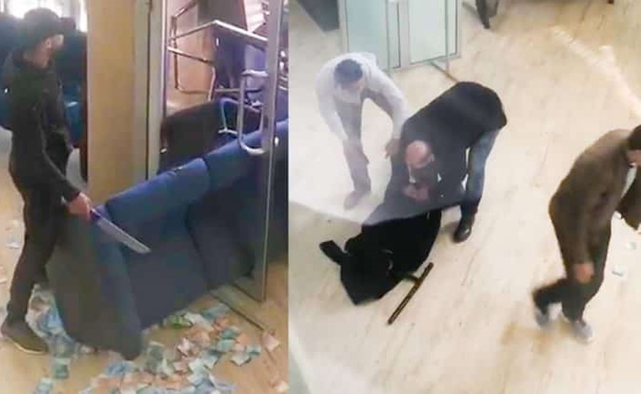 بالفيديو.. بذريعة والده من السرطان‎: مغربي يحاول السطو على بنك بطريقة هوليودية