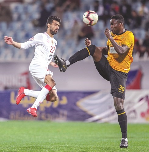 النيجيري إيبابوي بكر تعافى من اصابته وشارك في تدريبات الاصفر﻿