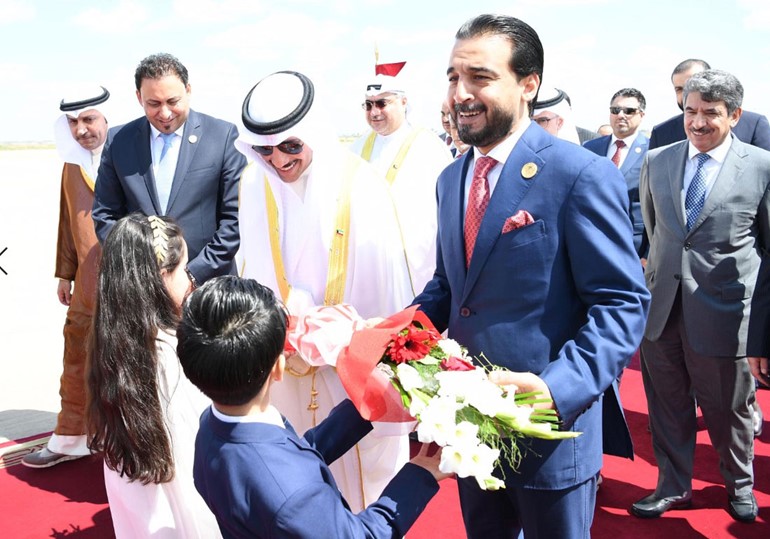 الغانم يصل الى بغداد للمشاركة في مؤتمر برلمانات دول جوار العراق