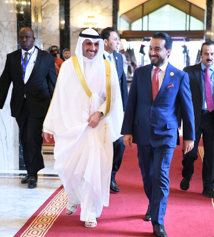 الغانم يصل الى بغداد للمشاركة في مؤتمر برلمانات دول جوار العراق