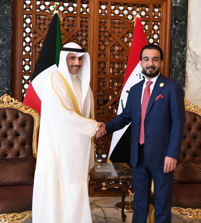 الغانم يصل الى بغداد للمشاركة في مؤتمر برلمانات دول جوار العراق