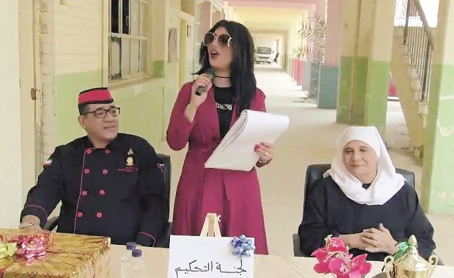 ﻿الفنانة القديرة أسمهان توفيق والشيف عبدالرزاق السيد ومي التميمي في حلقة يوم المرأة العالمي﻿