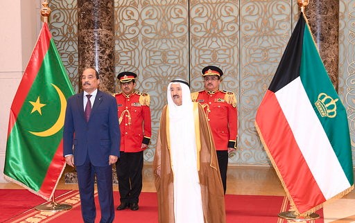صاحب السمو الأمير الشيخ صباح الأحمد والرئيس الموريتاني محمد ولد عبد العزيز 