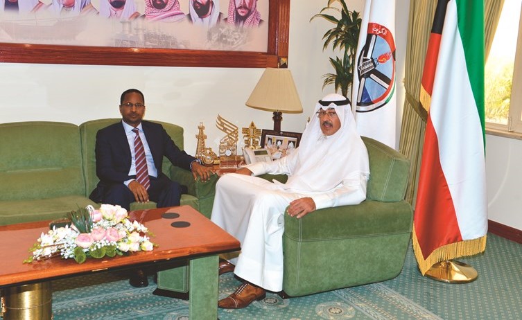 ﻿ جانب من لقاء محافظ الأحمدي وسفير إثيوبيا﻿