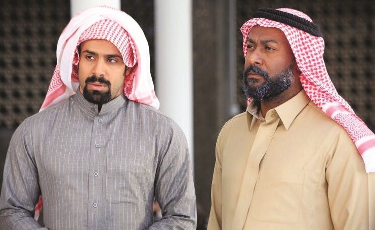 أحمد شعيب مع فيصل العميري في المسلسل﻿