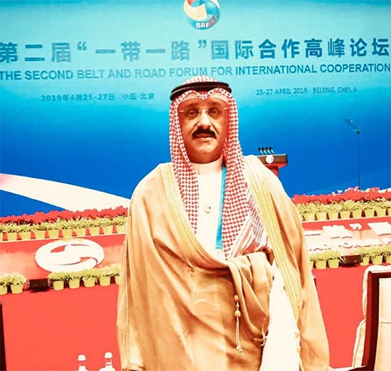 السفير سميح حيات خلال ترأسه وفد الكويت بالدورة الثانية لمنتدى مبادرة الحزام والطريق 
