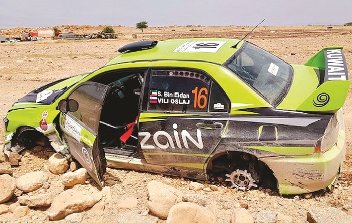 سيارة بن عيدان بعد الحادث﻿