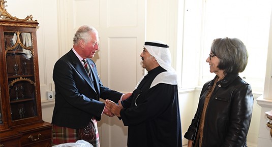 ولي عهد بريطانيا يستقبل الشيخ ناصر صباح الاحمد الصباح