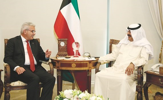 نائب وزير الخارجية خالد الجارالله مستقبلا السفير رامي طهبوب	﻿